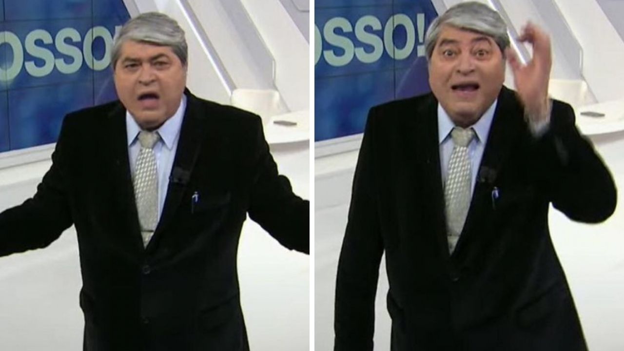 Irritado, Datena perde a paciência após produção não atender pedido seu: “Por que não fizeram até hoje?”