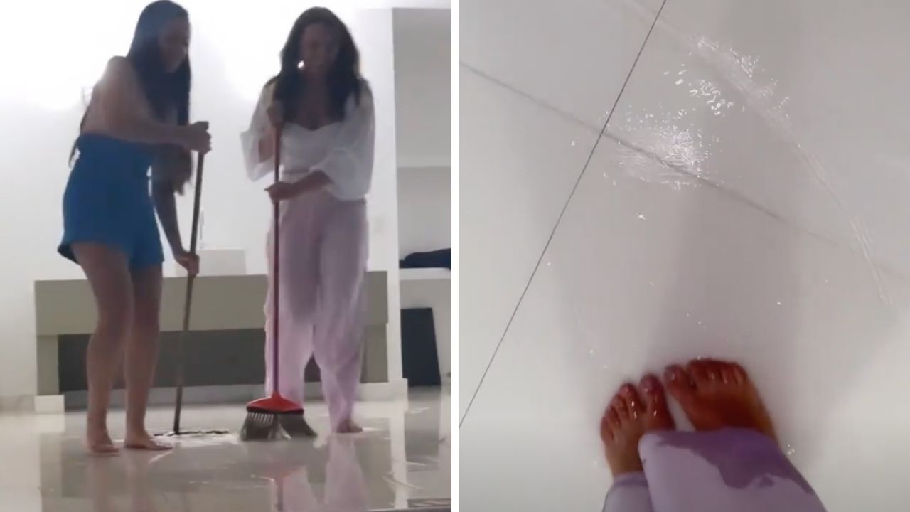 Que situação! Ex-BBB Juliette Freire se atrapalha e alaga mansão que acabou de alugar: “Olha o que ela fez”