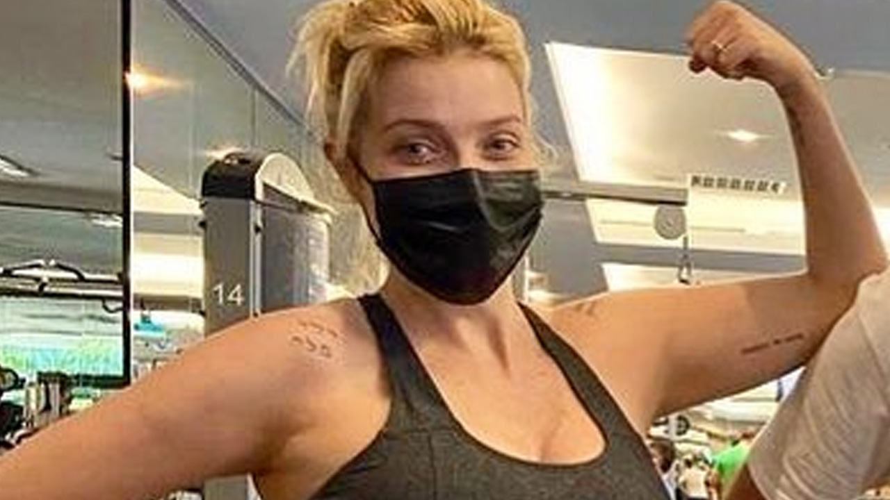 Grávida, Luiza Possi pega firme na academia e mostra barrigão enquanto malha: “Neném fitness”