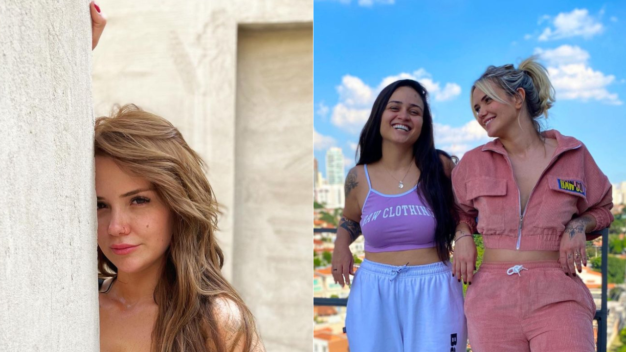 Apaixonada, Luiza baba na ex-BBB Marcela Mc Gowan durante ensaio sensual: ”Fraqueza nas pernas”