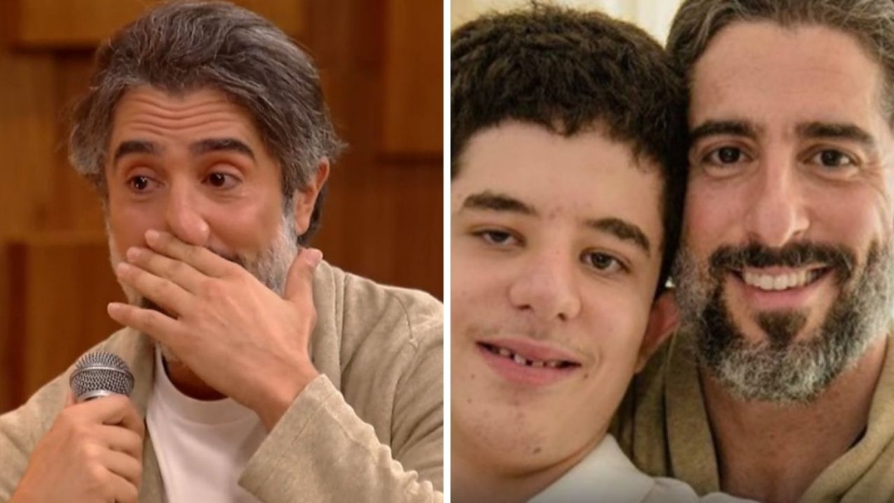 Marcos Mion chora ao falar da relação com o filho, Romeo: “A gente nunca sabe os propósitos de Deus”