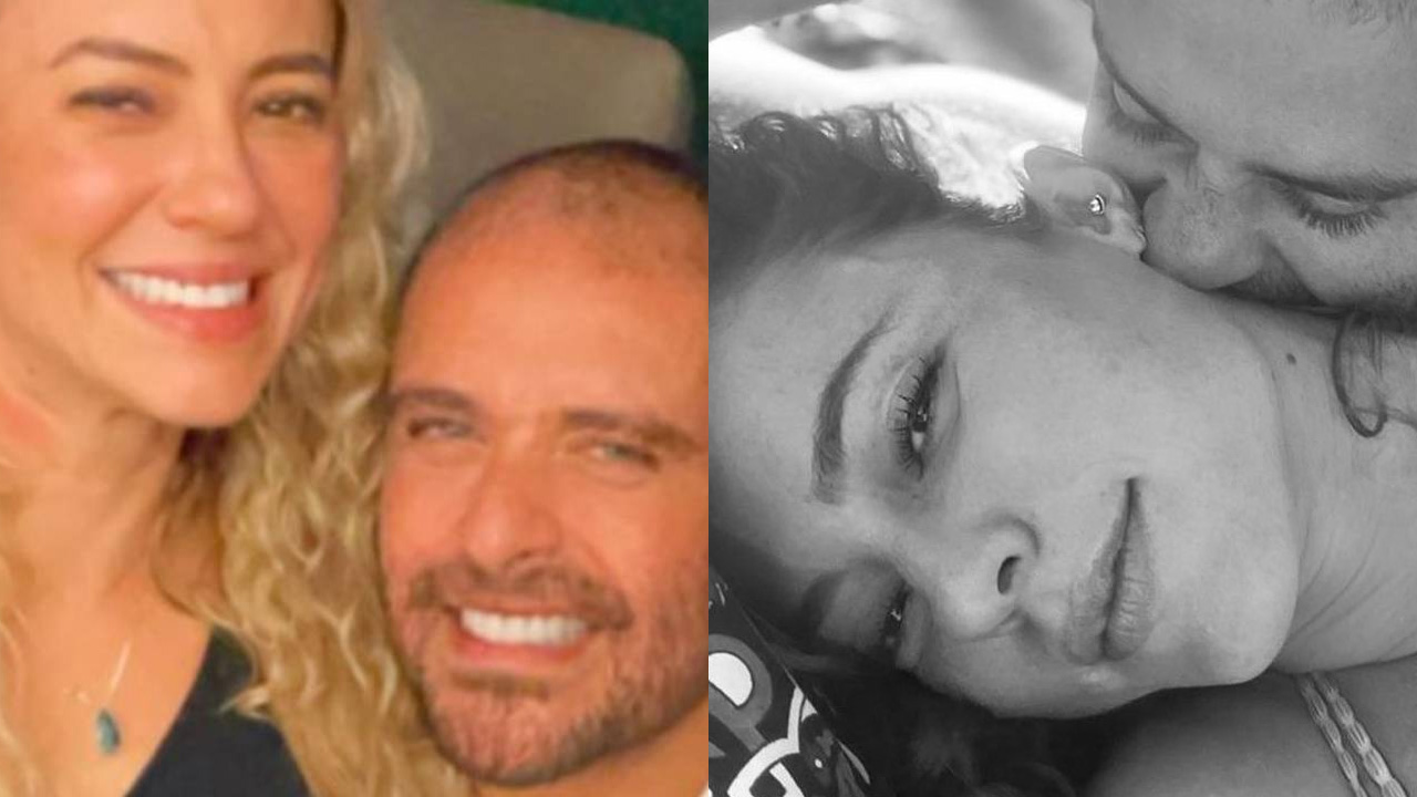 Na cama, Paolla Oliveira ganha mordidinha amorosa de Diogo Nogueira em clima íntimo: “Amor está no ar”
