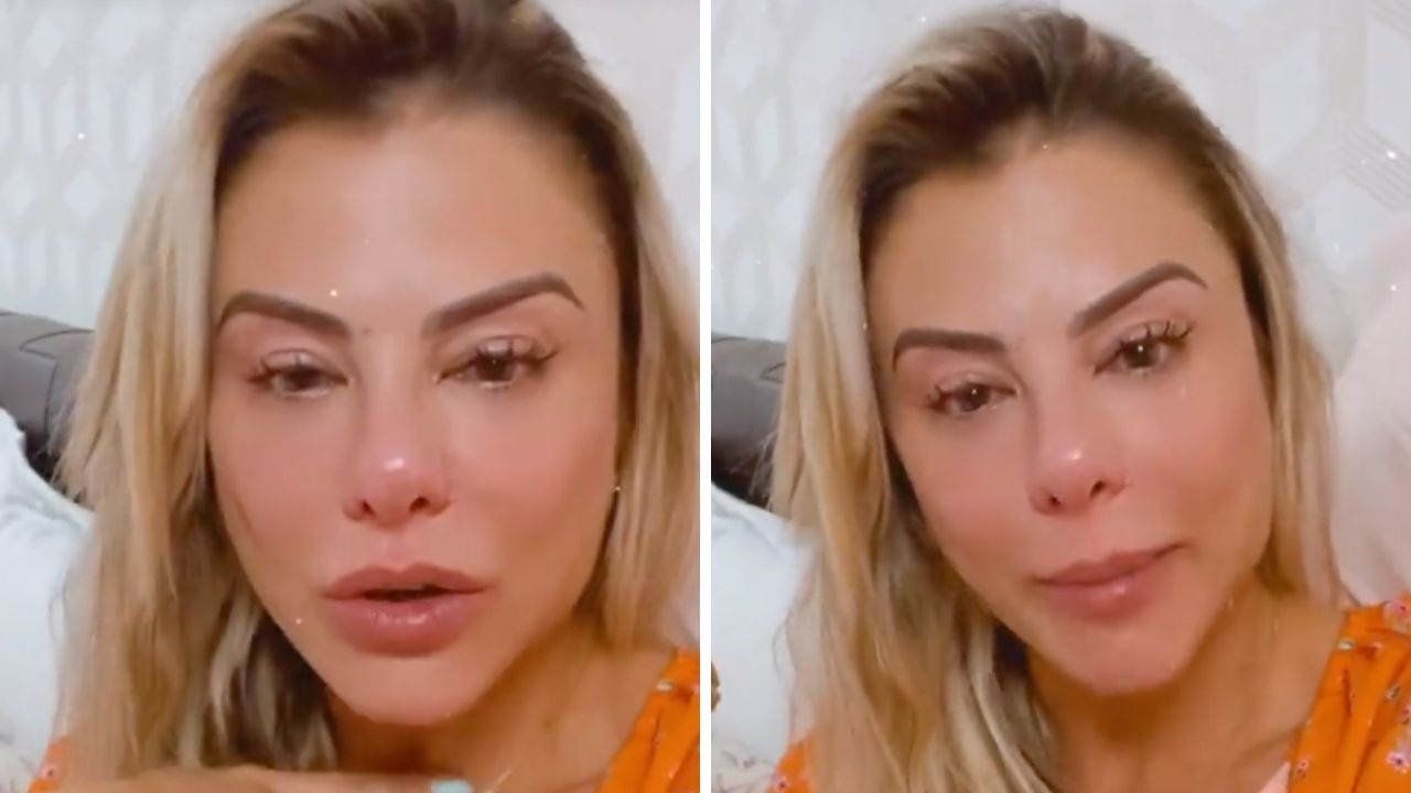 Muito abalada, esposa de Leonardo chora ao anunciar perda na família: “Caiu na piscina e se afogou”