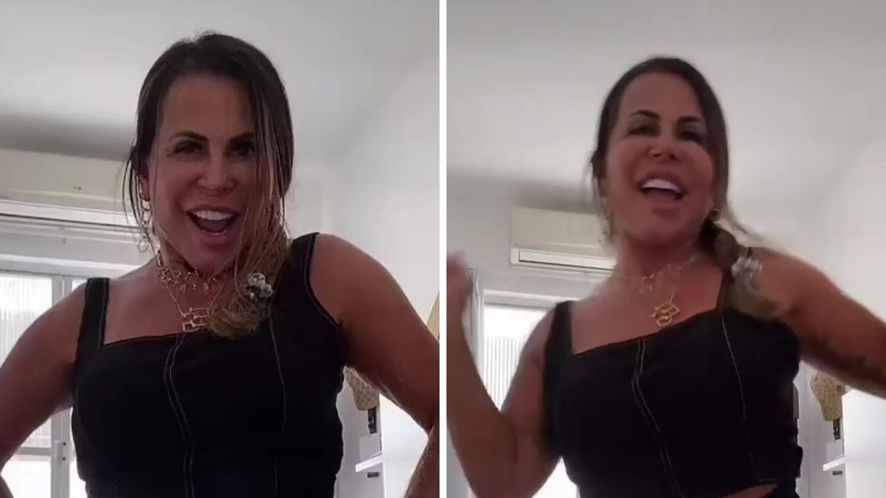 Que gingado! Gretchen rebola muito em vídeo e corpão exuberante causa inveja: “Terror das recalcadas”