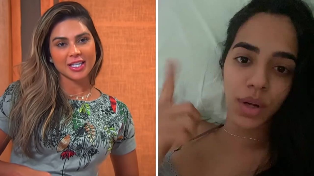 Rivais no ‘Ilha Record’, Mirella Santos e Nadja Pessoa brigam na internet e trocam ofensas: “Mentirosa safada”