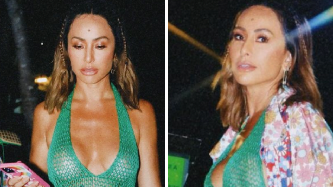Sabrina Sato posa com vestido transparente, dispensa roupa íntima e fãs elogiam: “Que mulher é essa?”
