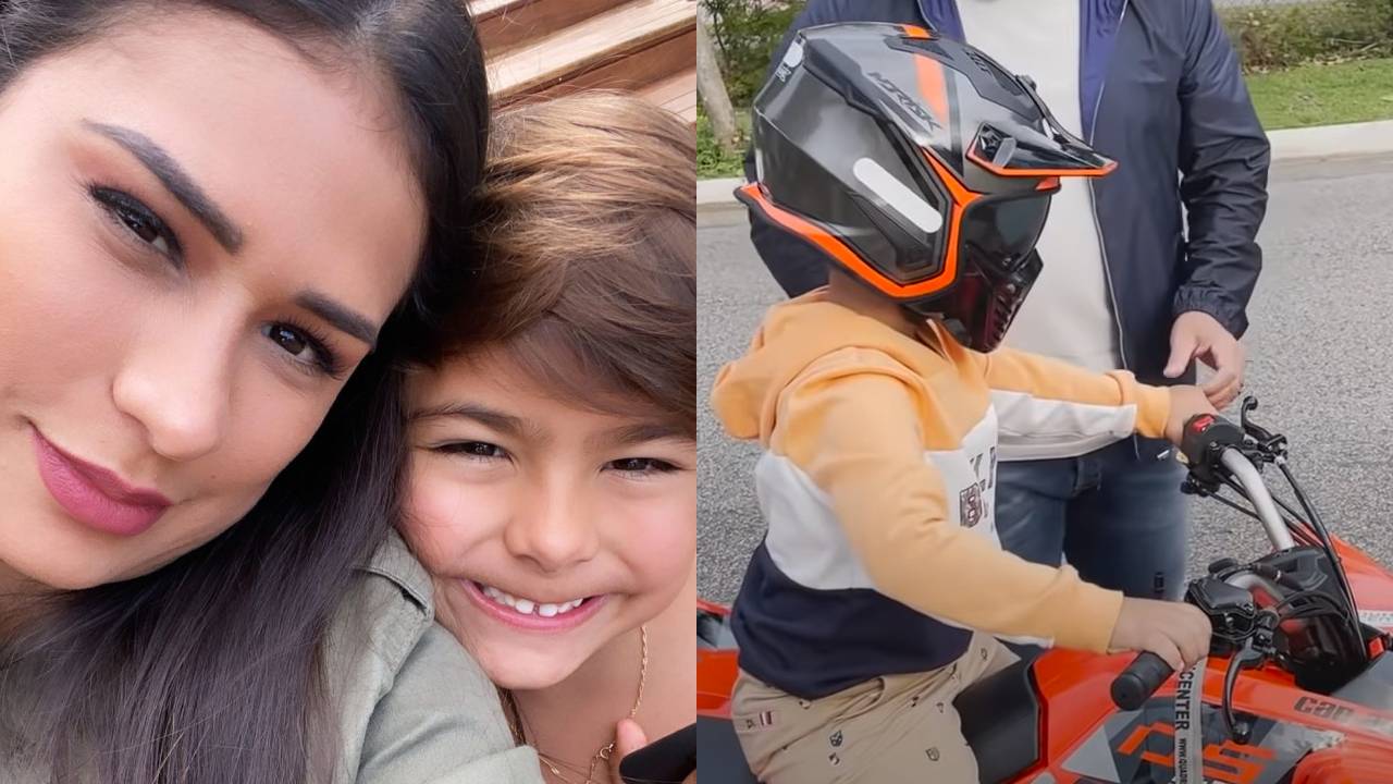 Em aniversário de 7 anos, filho de Simone é presenteado com quadriciclo luxuoso de R$ 18 mil