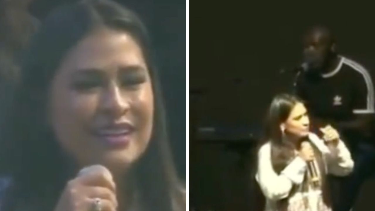 Simone é flagrada pregando em culto evangélico e emociona fãs: “Morei em barraco de lona”