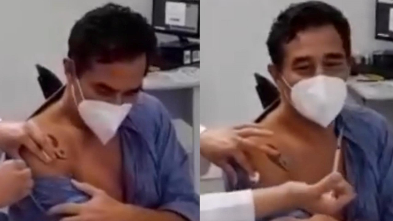 Após lutar pela vida, Luciano Szafir é vacinado contra a Covid-19 e faz apelo: “Vacine-se por mim, por você, por nós”