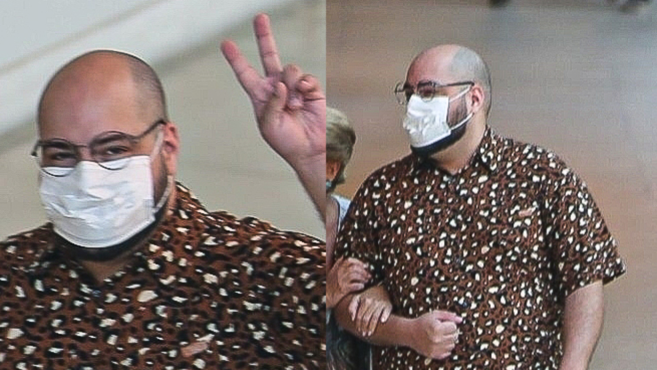 Tiago Abravanel vai às compras e faz rara aparição com o marido no shopping