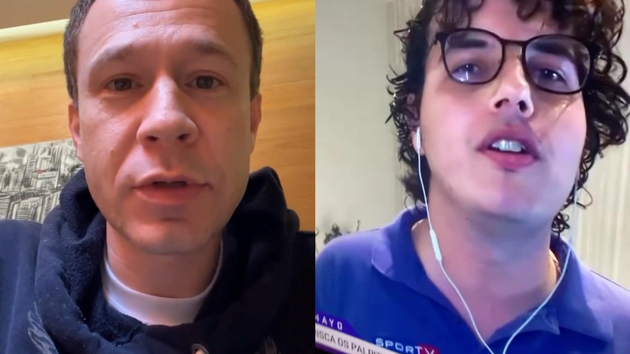 Tiago Leifert conta que estudou com jornalista Guilherme Costa no colégio e não economiza elogios: “Um expert”