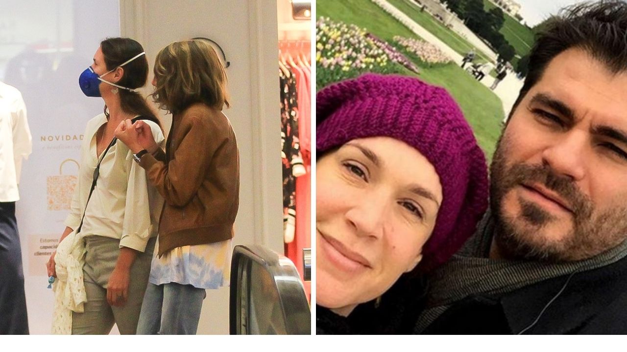 Raridade: Vanessa Lóes é flagrada em shopping ao lado de seus filhos com Thiago Lacerda; veja