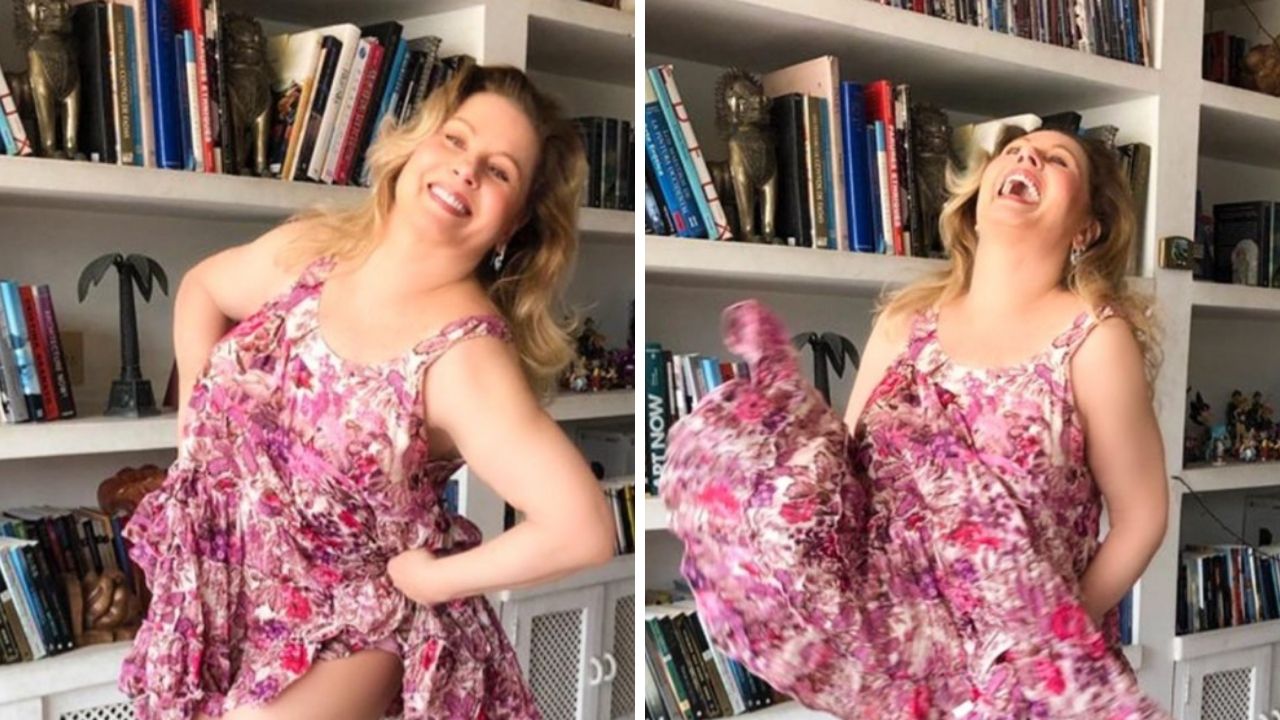 Aos 69 anos, Vera Fischer dança de vestidinho rodado e deixa pernões lisinhos à mostra: “Linda demais”