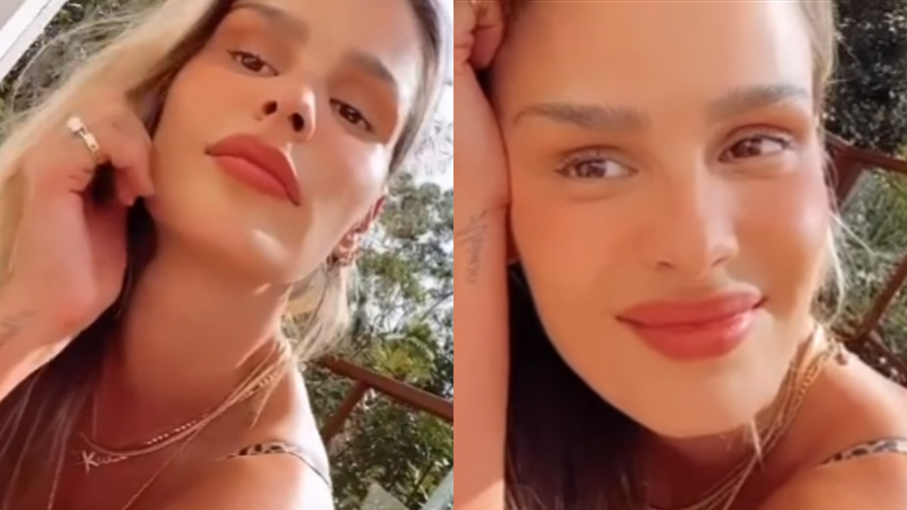 Yasmin Brunet faz charme e aponta bumbum para o céu com biquíni cavado: “Perfeição tem nome”