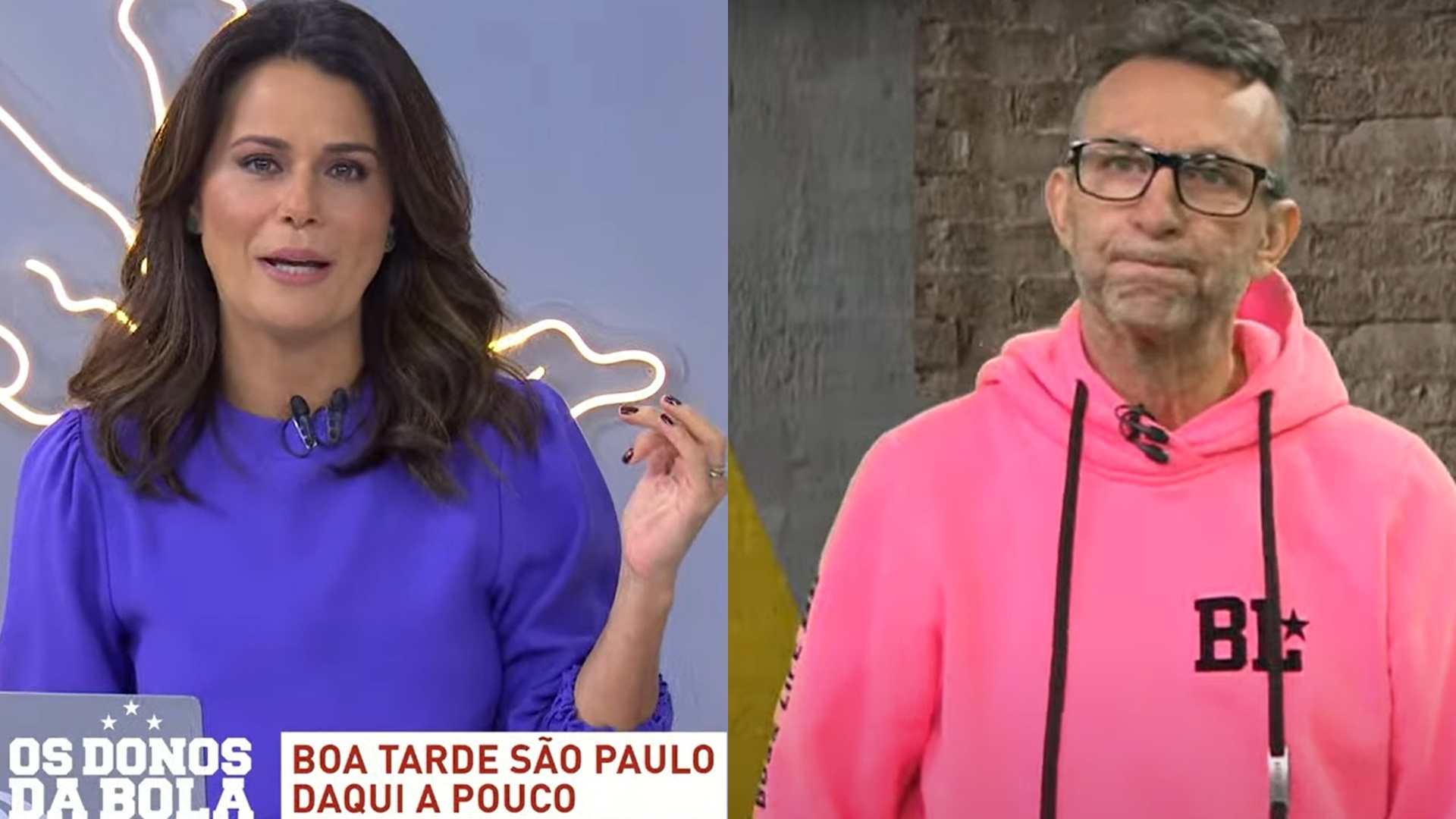 Adriana Araújo expõe gritaria de Neto ao vivo e deixa apresentador sem graça: “Cuidado”