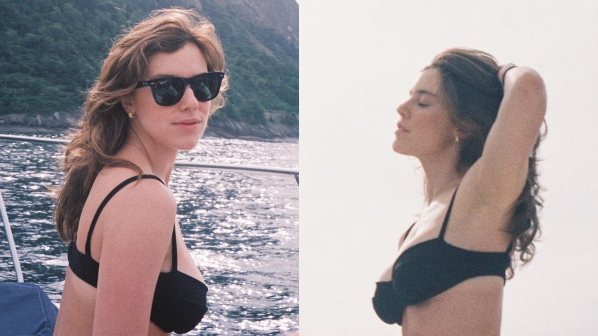 Discreta, Alice Wegmann compartilha cliques raros de biquíni e fãs babam: “Gata”