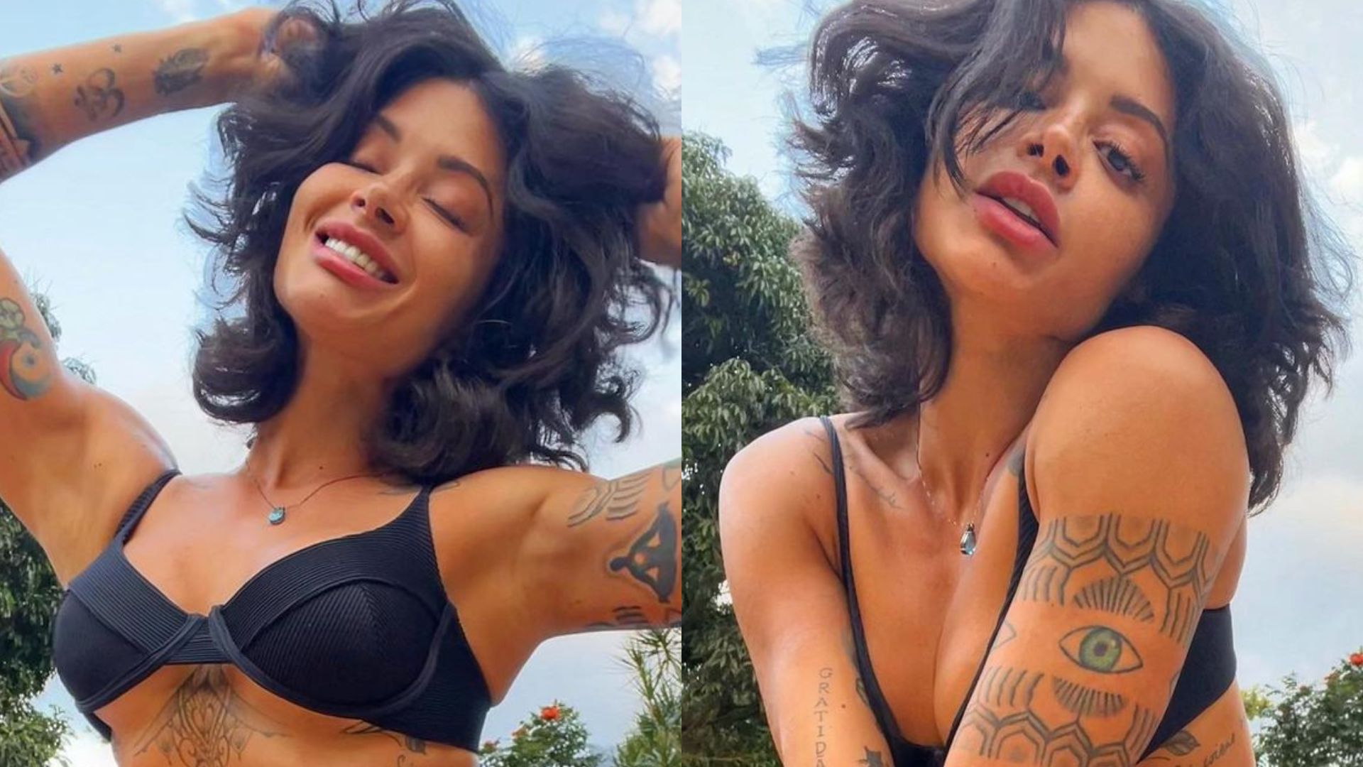 Aline Campos puxa biquíni cavado até o limite e deixa virilha à mostra: “Poderosa”