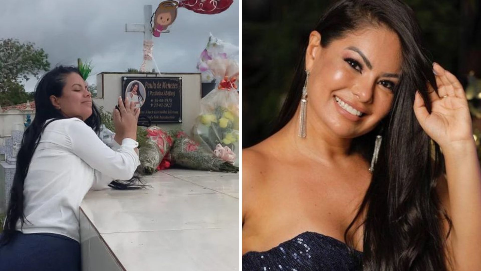 Família visita o túmulo de Paulinha Abelha, que hoje faria 44 anos: “Jamais será esquecida”