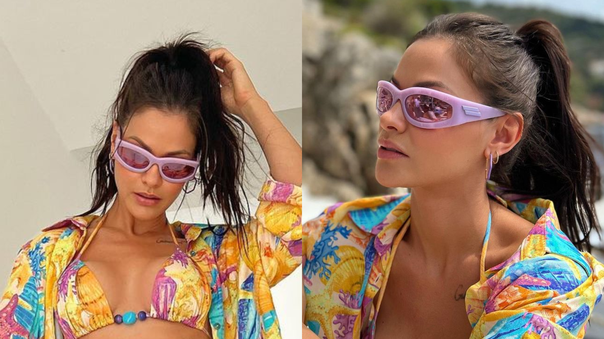 De biquíni, Andressa Suita ostenta barriga negativa e fãs babam: “Maravilhosa”