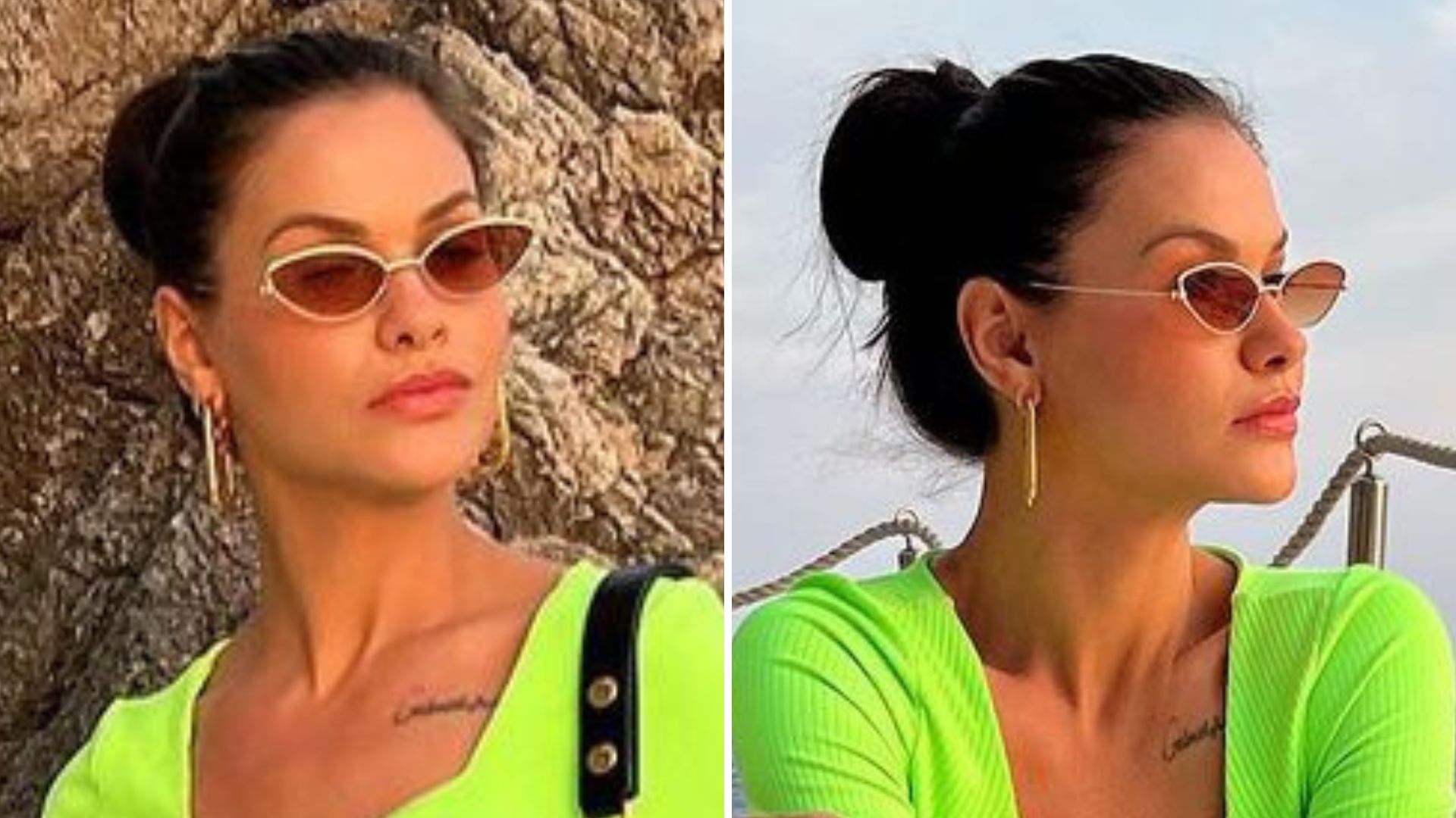 Andressa Suita marca decote poderoso em vestido apertadinho e fãs se arrepiam: “Única”