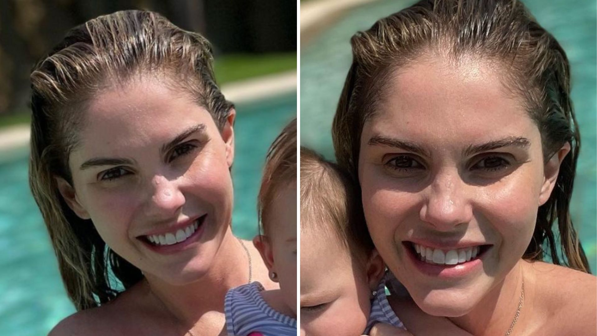 De biquíni, Bárbara Evans posa com a filha e beleza impressiona: “Princesa”