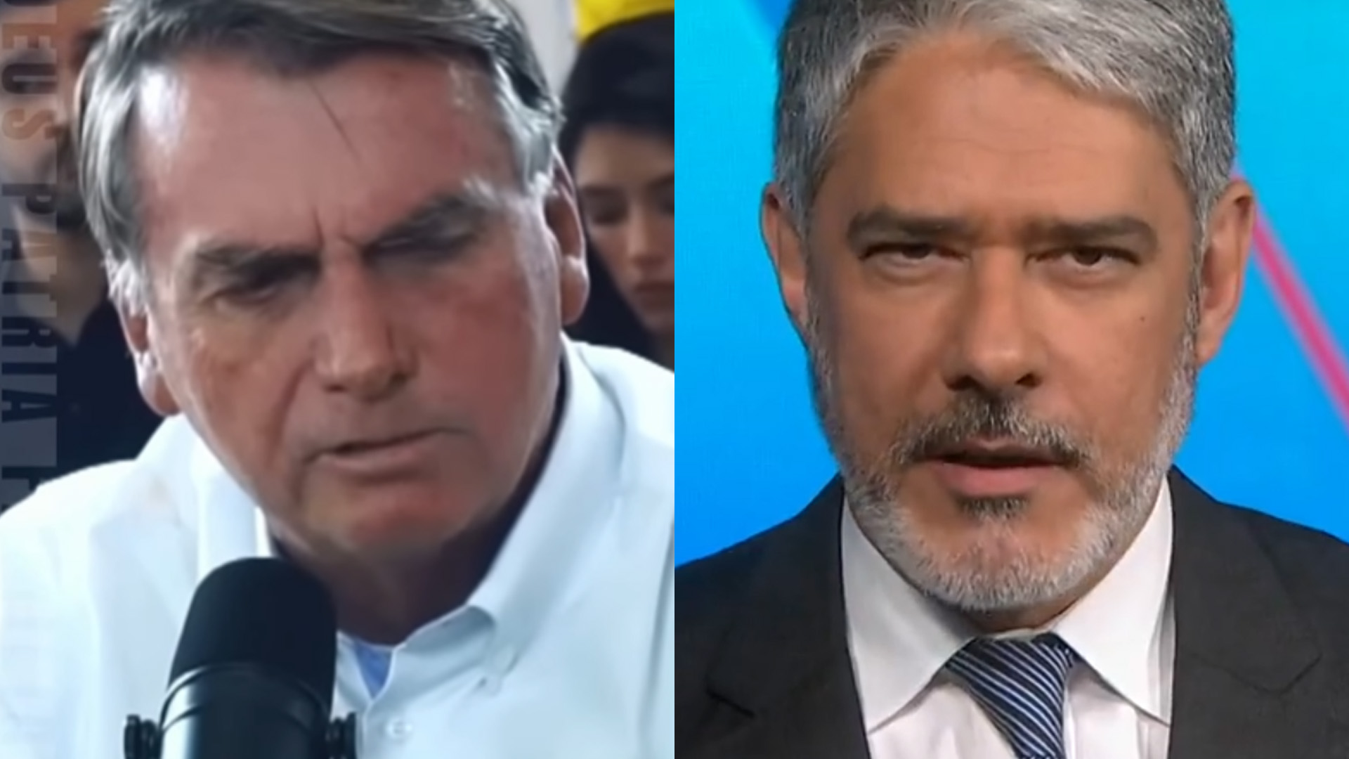Bolsonaro cede à Globo e vai ao Rio para ficar cara a cara com William Bonner