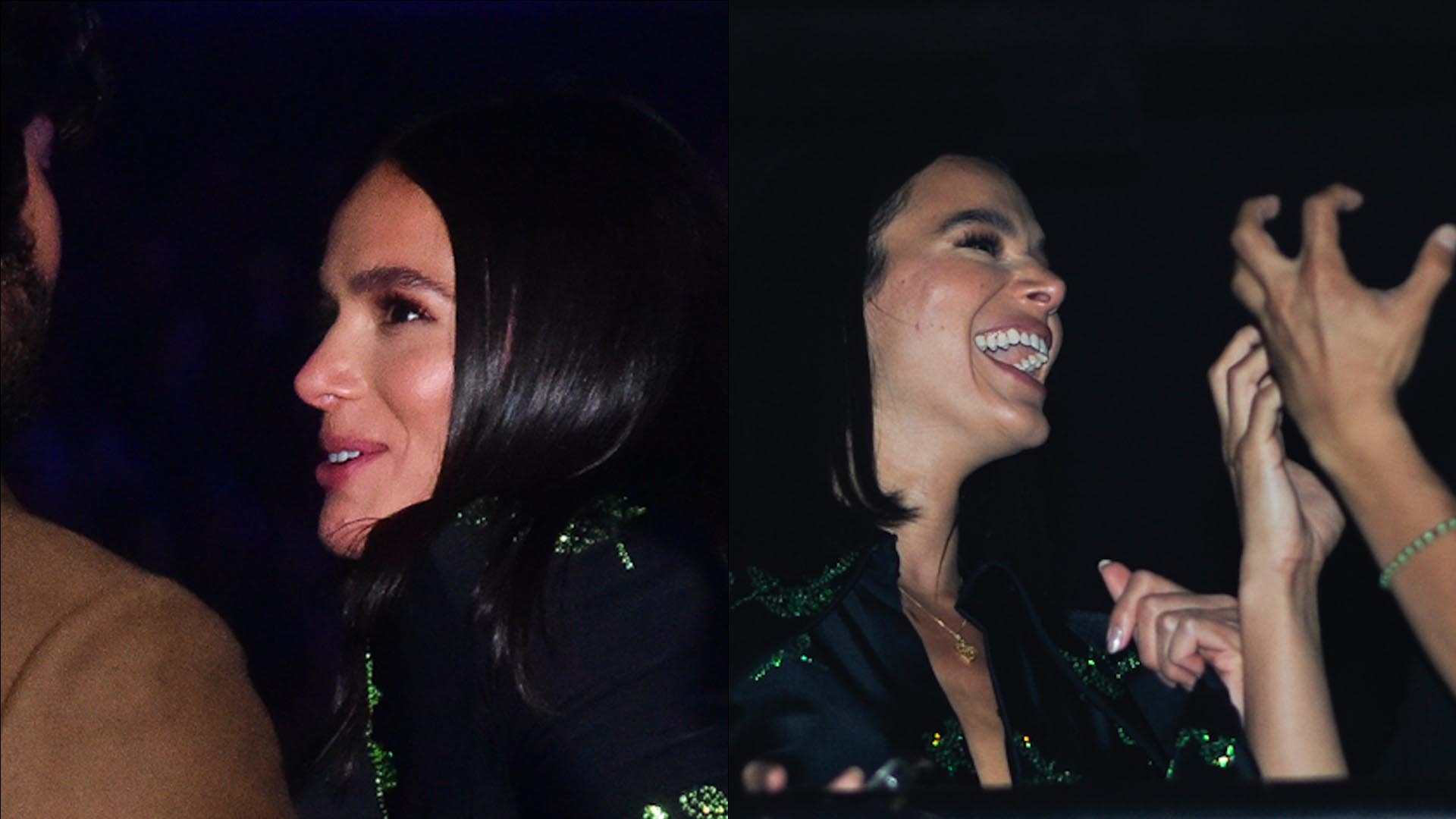 Tá rolando? Bruna Marquezine e Xolo Maridueña curtem show juntinhos em clima íntimo