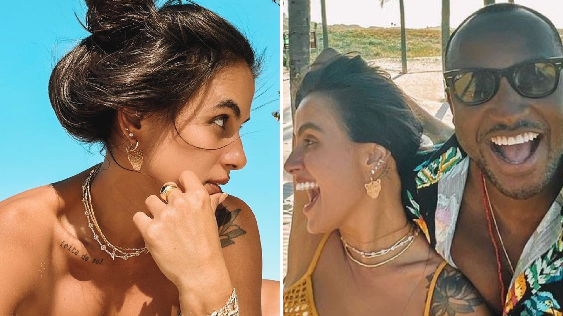 Carol Peixinho elege biquíni sem alça e exibe decote generoso: “Que mulher”