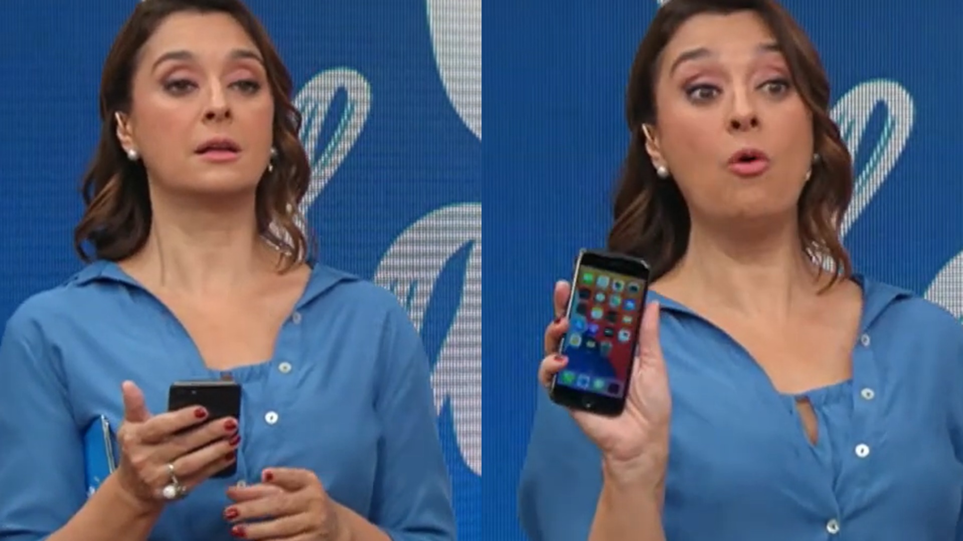 Catia Fonseca é alvo de golpe em aplicativo e expõe situação ao vivo: “Não veio”