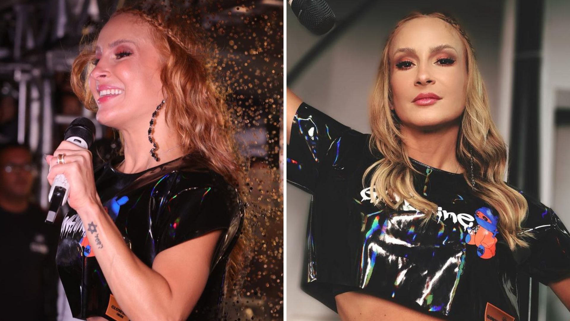 Claudia Leitte deixa barriga à mostra em look de couro e web trava: “Mulherão”