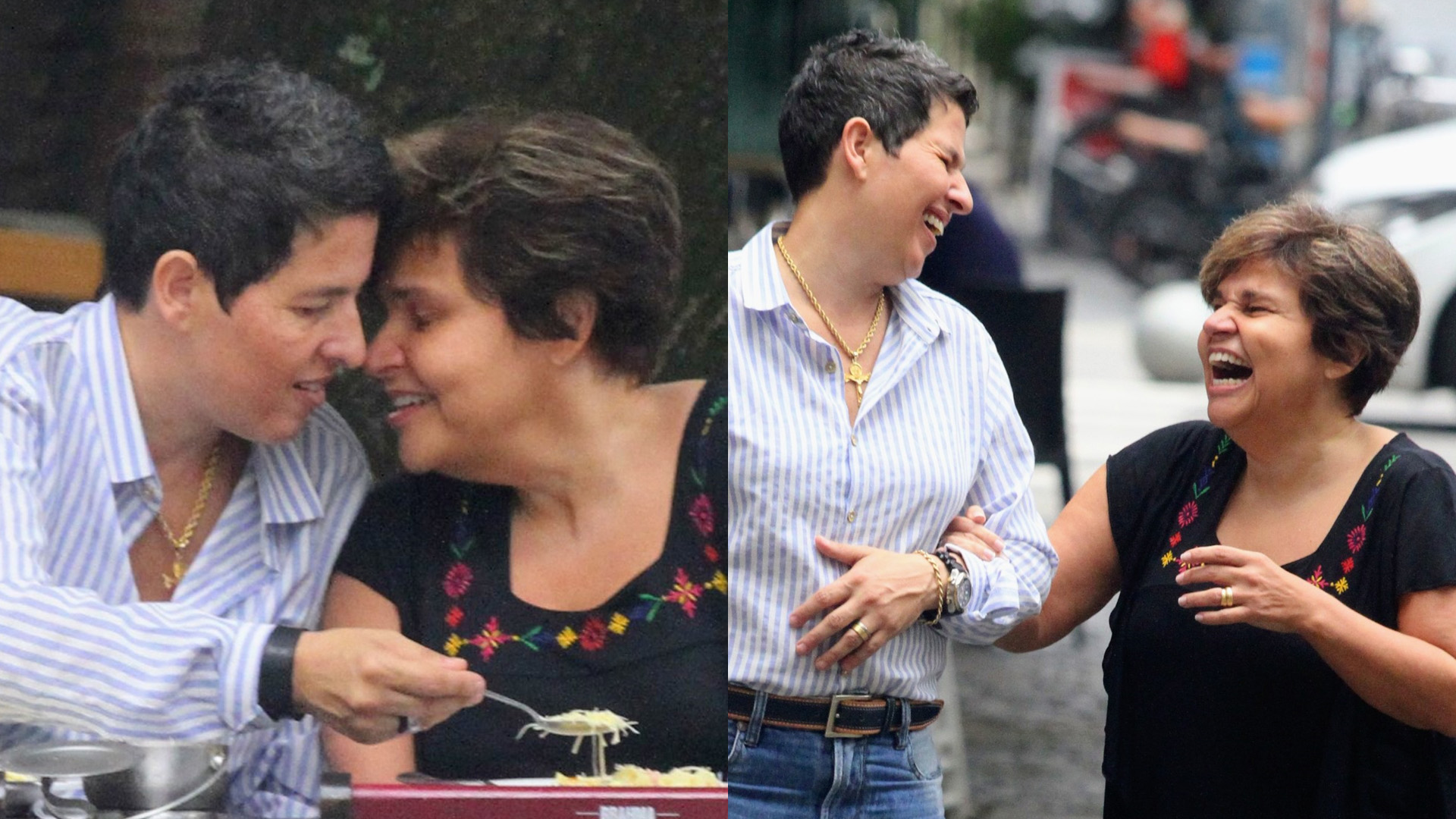 Claudia Rodrigues troca carinhos com a namorada em flagras durante ‘tarde de amor’