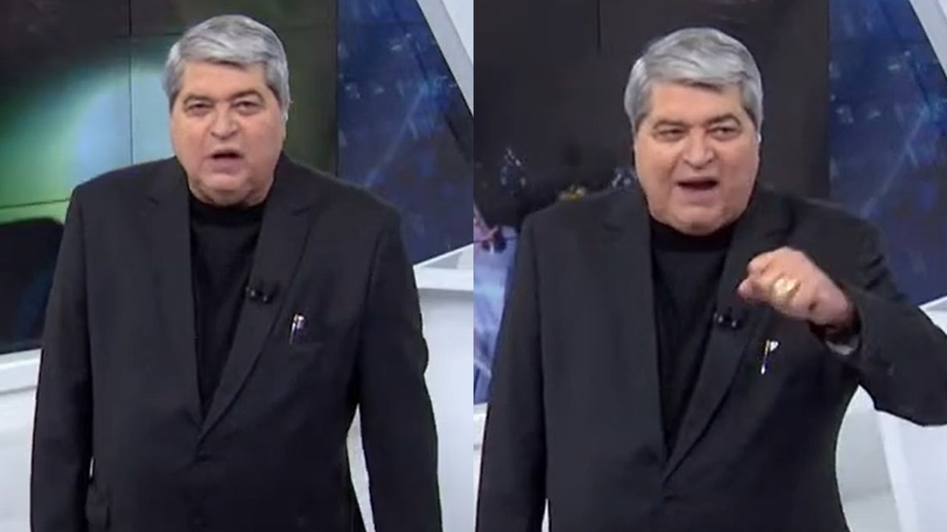 Datena manda recado para polícia ao vivo após repórter ser expulsa de delegacia: “Respeito”