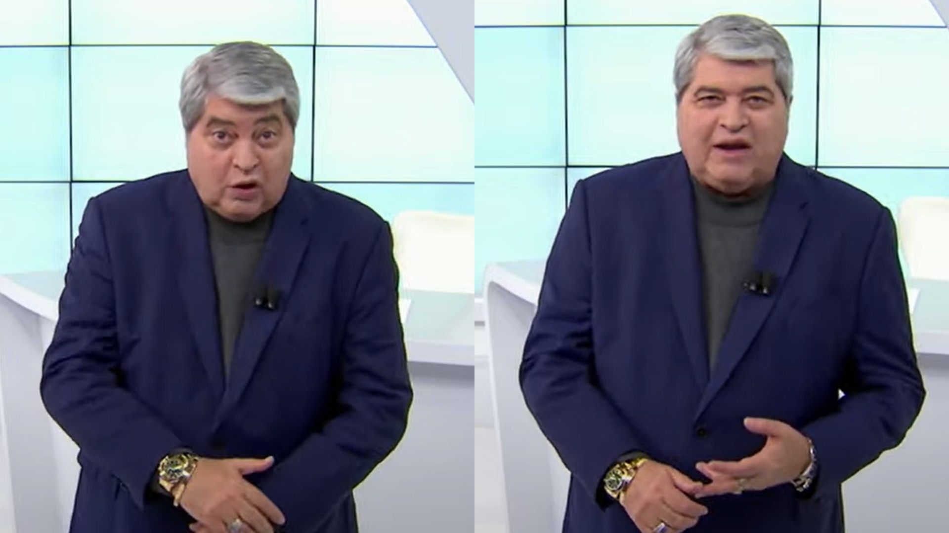 Datena tem áudio vazado enquanto xinga equipe ao vivo na Band: “Mané, era comigo aqui”