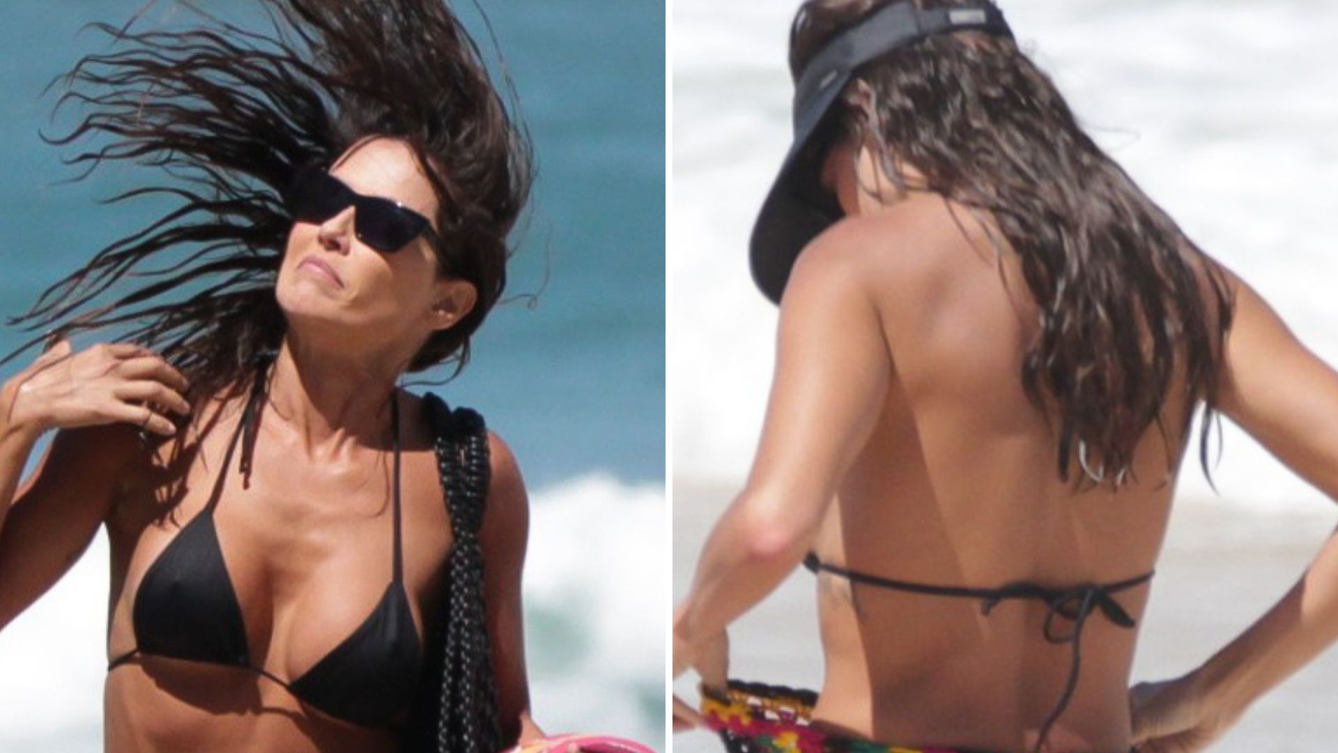 Em flagras indiscretos, Deborah Secco é clicada de biquíni cortininha em praia
