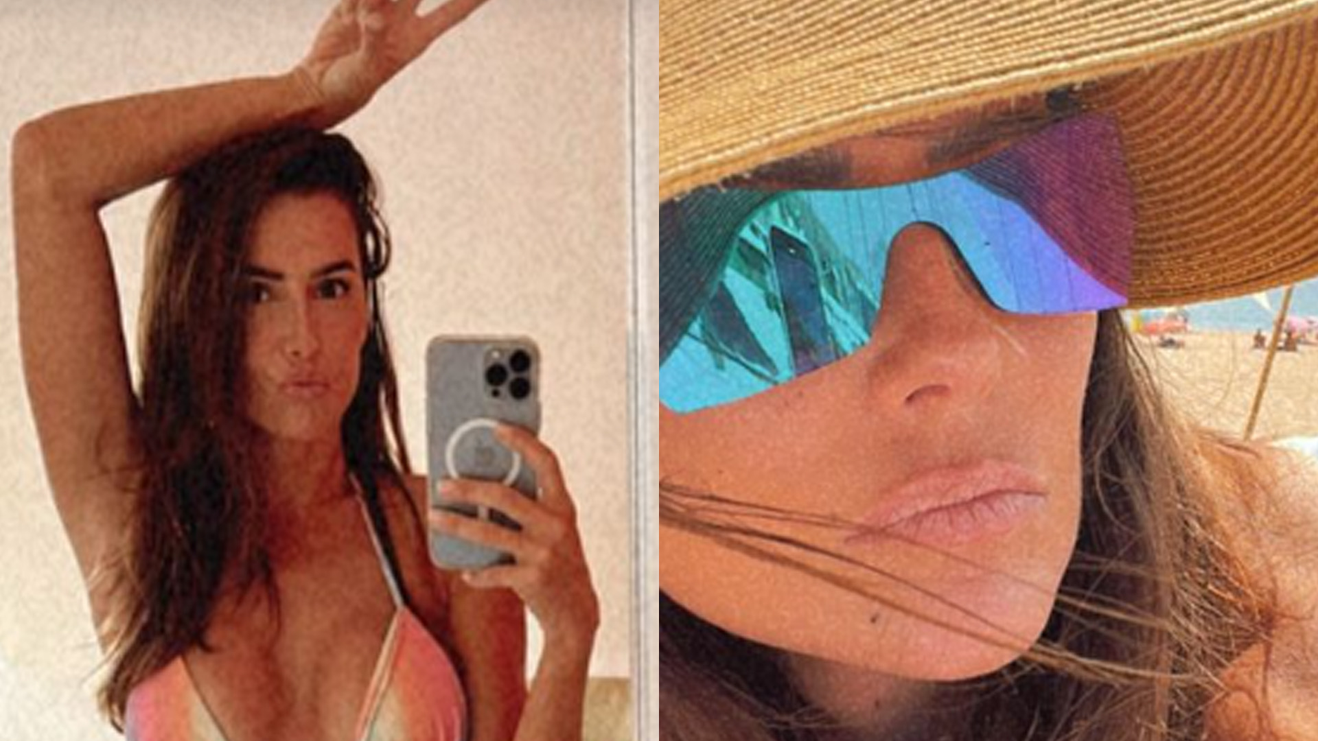 Deborah Secco posa com biquíni estilo frufru e bronzeia bumbum de bruços: “Pronta”