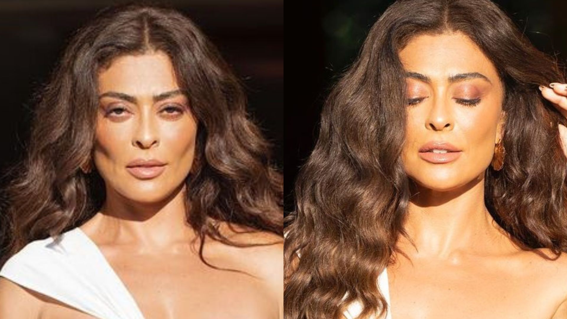Elegante, Juliana Paes surge com vestido decotado e beleza surpreende: “Espetáculo”