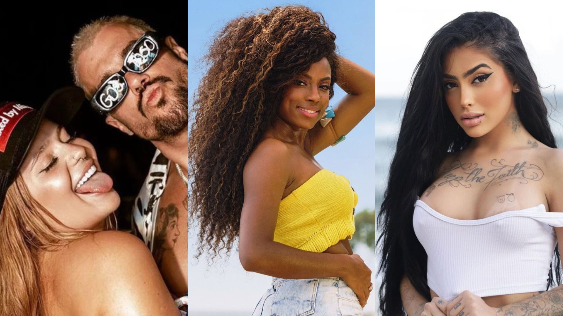 Ex-namorados de Viih Tube, MC Mirella e Lumena Aleluia estão em reality de pegação