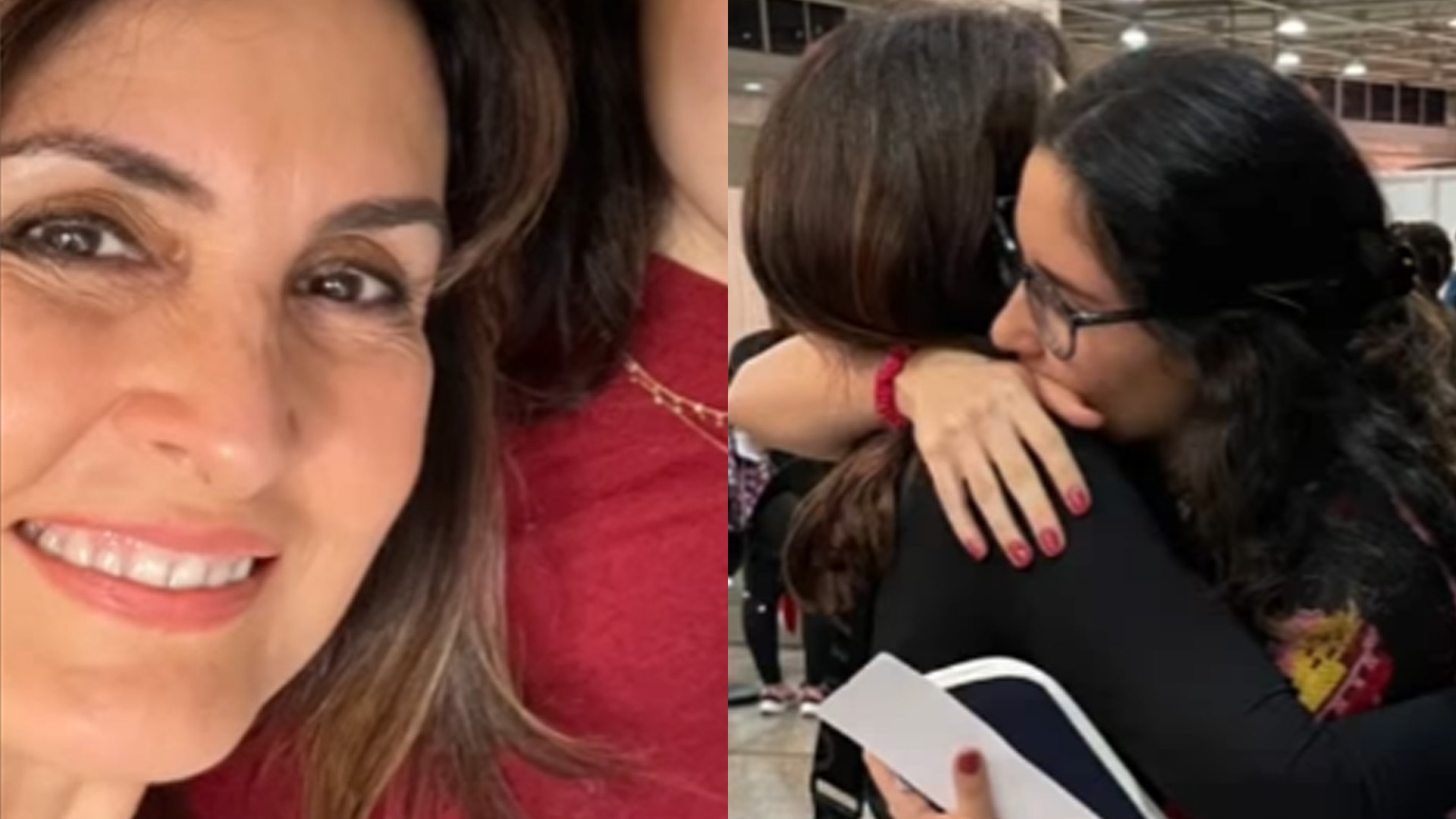 Fátima Bernardes se despede da filha e desabafa: “Coração apertado”