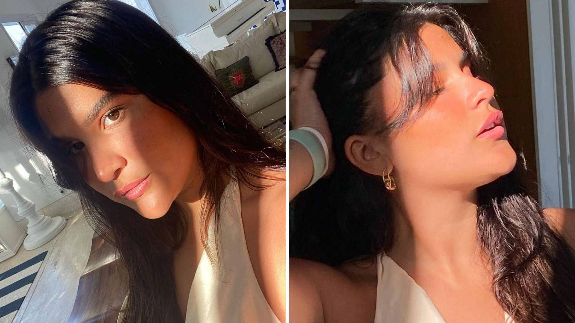 Filha de Flávia Alessandra descarta sutiã e abusa do decote em look picante: “Sexy”