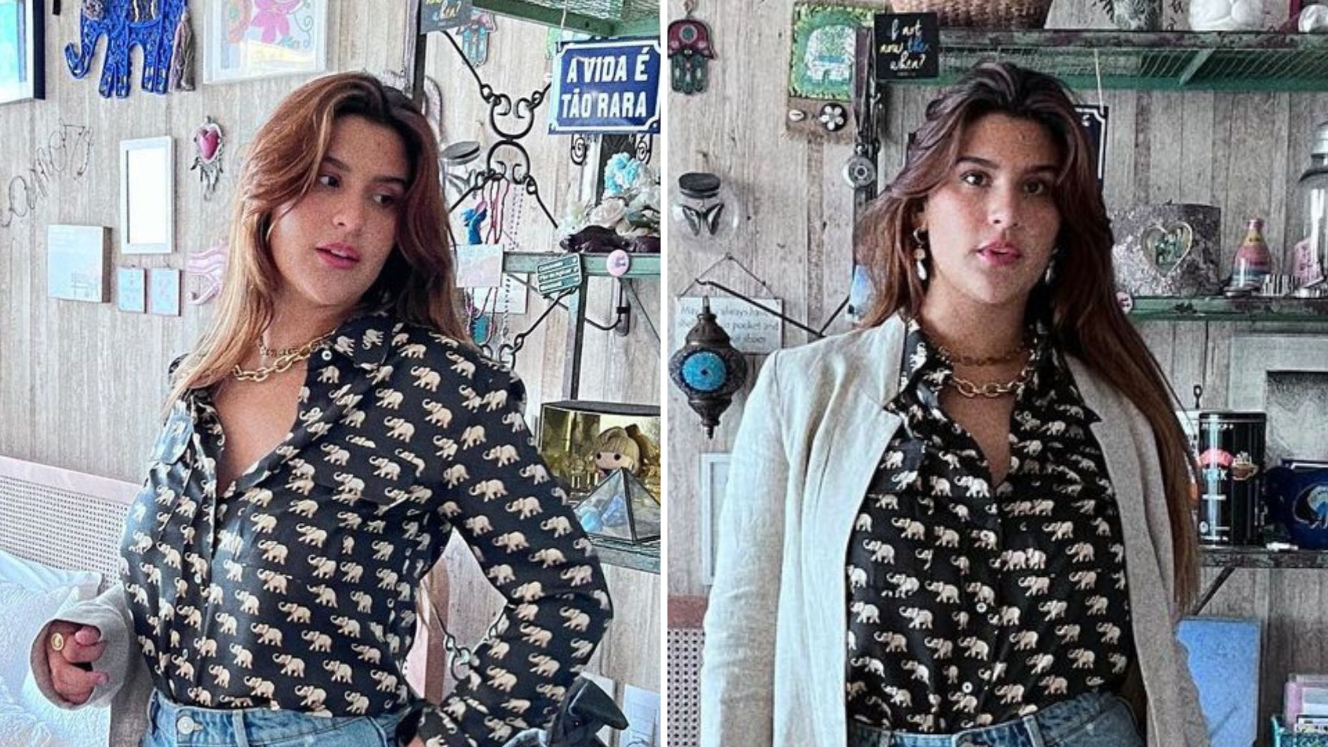 Filha de Flávia Alessandra ostenta pernões de short jeans e deixa web sem folego: “Única”