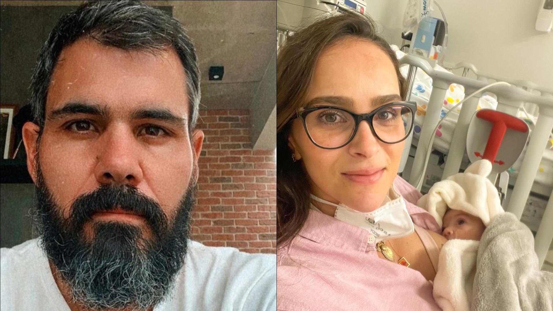 Filha de Juliano Cazarré é internada às pressas e volta à UTI; saiba detalhes!