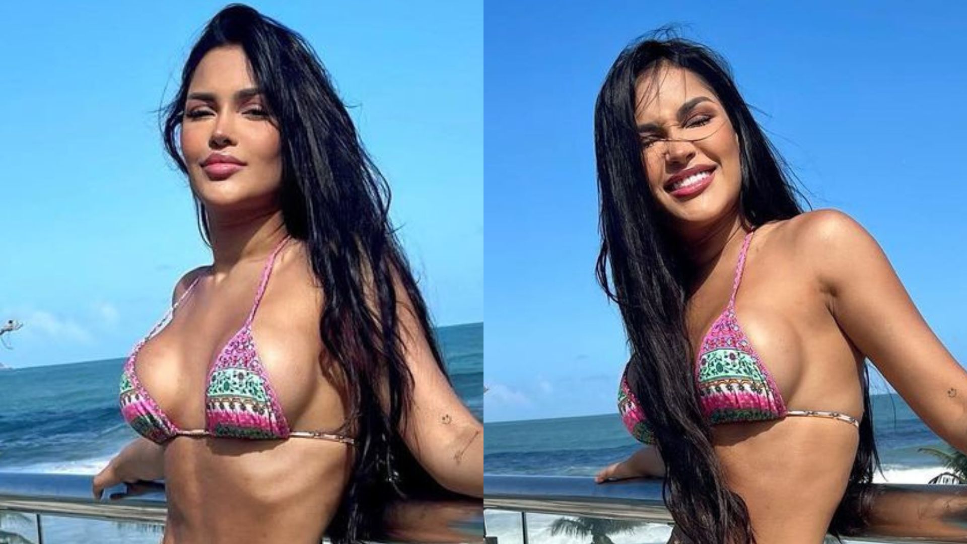 Ex-BBB Flay surge de biquíni fio-dental em sacada de hotel e gera comoção: “Deliciosa”
