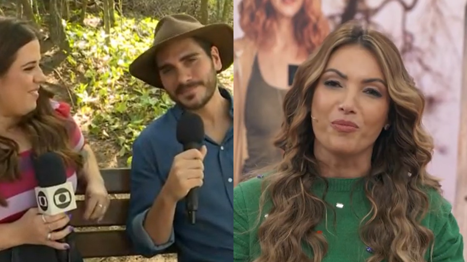 Gabriel Sater coloca repórter de escanteio e dedica música à Patrícia Poeta: “Vou cantar”