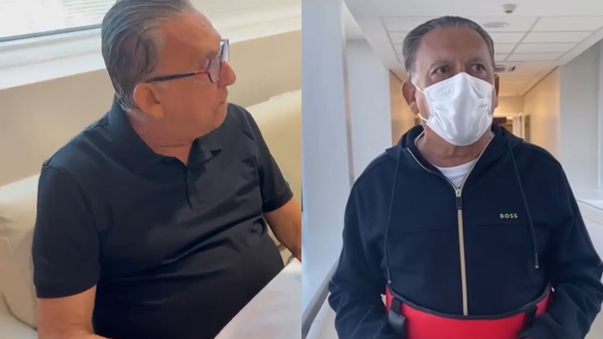 Galvão Bueno recebe alta do hospital após cirurgia e comemora: “Zerei a vida”
