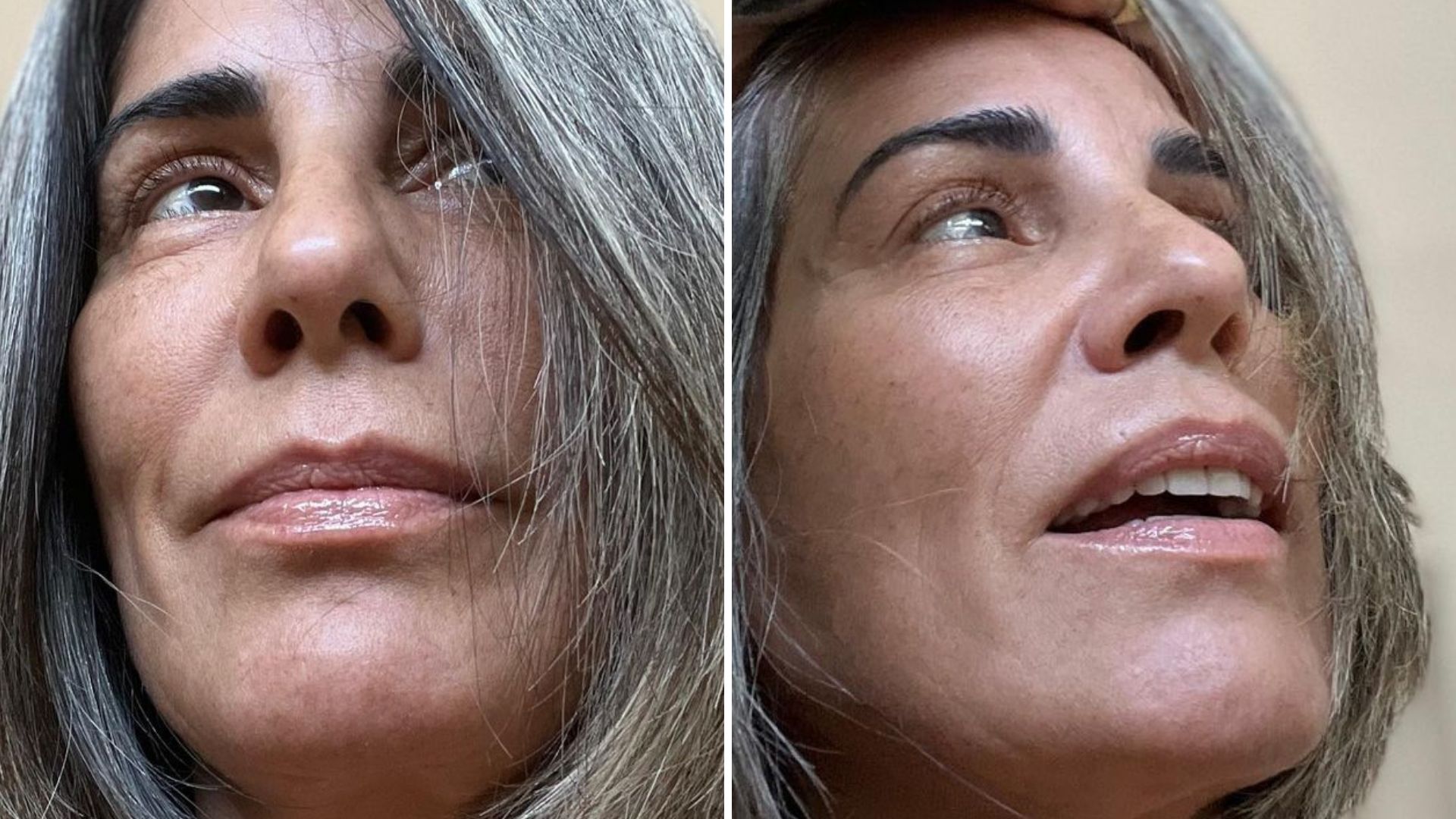 Exemplo! Glória Pires abraça a idade e dá close em fios grisalhos: “Sempre linda”