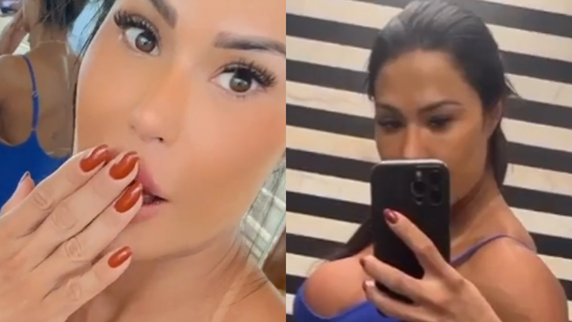 Em Portugal, Gracyanne Barbosa malha com look indiscreto e marca partes íntimas