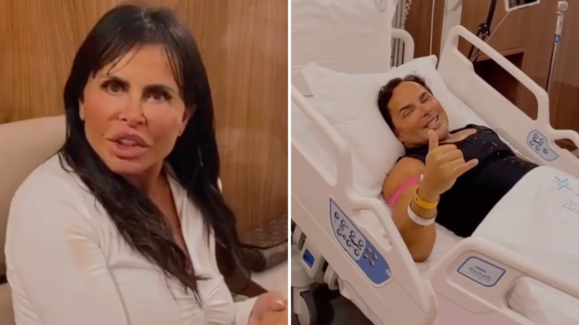 Gretchen e o marido se internam juntos para fazer a mesma cirurgia plástica: “Aguardem”