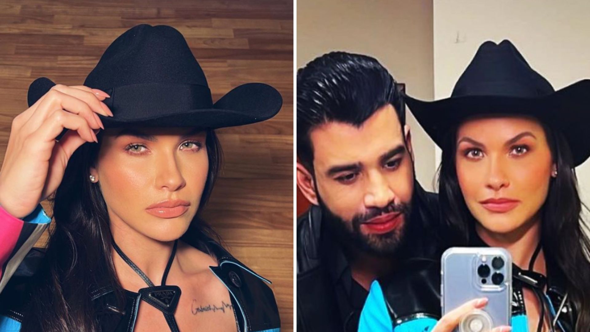 Gusttavo Lima se choca com look picante da esposa em Barretos: “Meu bebê”