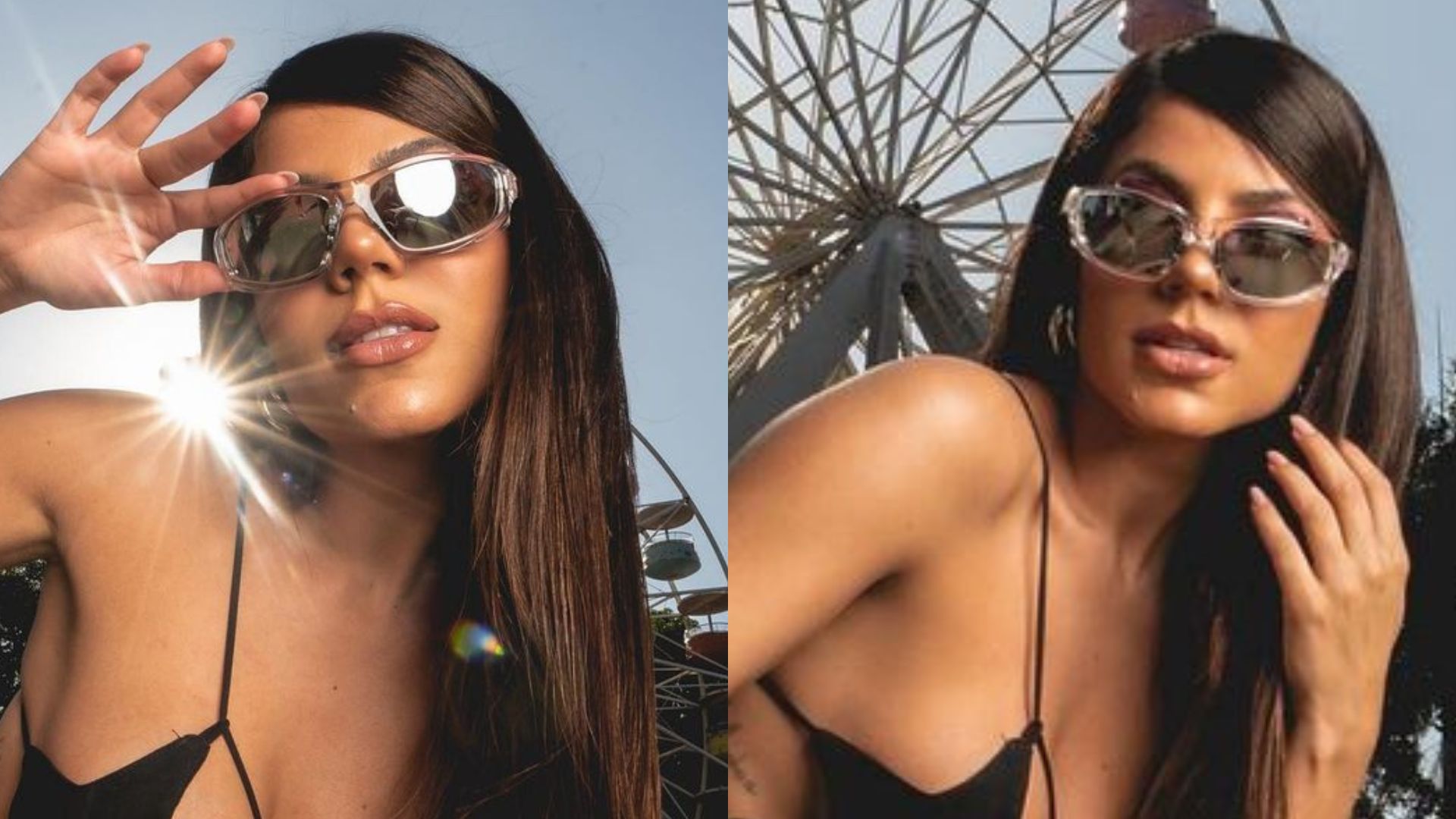 Ex-BBB Hariany Almeida escolhe look com top trançado e ostenta barriguinha: “Deusa”