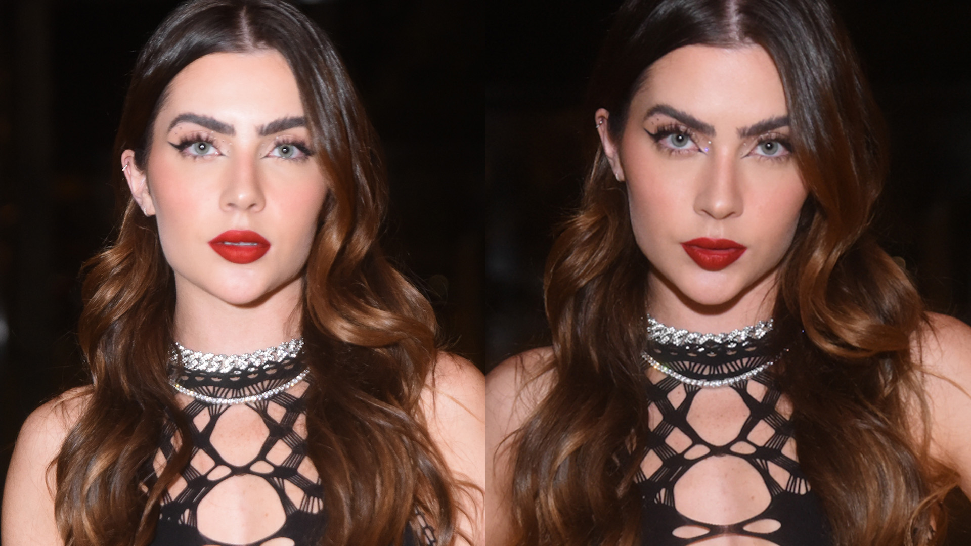 Ex-BBB Jade Picon arrisca vestido com recortes ao redor dos seios e transparência